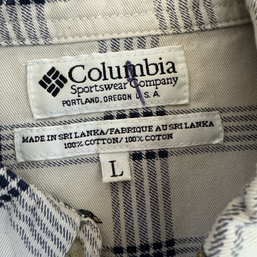 Columbia Duck Print Button Down Shirt Men’s Size L 100% Cotton - Picture 3 of 8